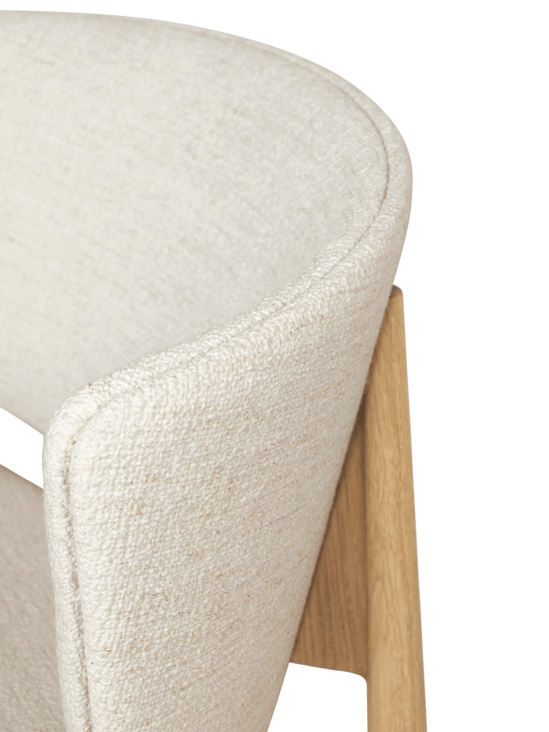 Ferm Living HERMAN LOUNGE WOOD-nojatuoli