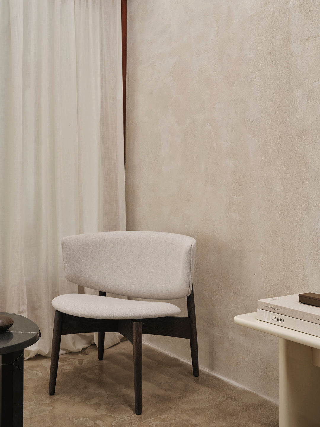 Ferm Living HERMAN LOUNGE WOOD-nojatuoli