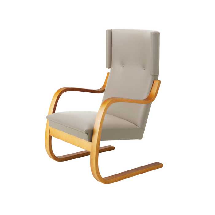 Artek 401 -nojatuoli (hunaja-nahkaverhoilu)