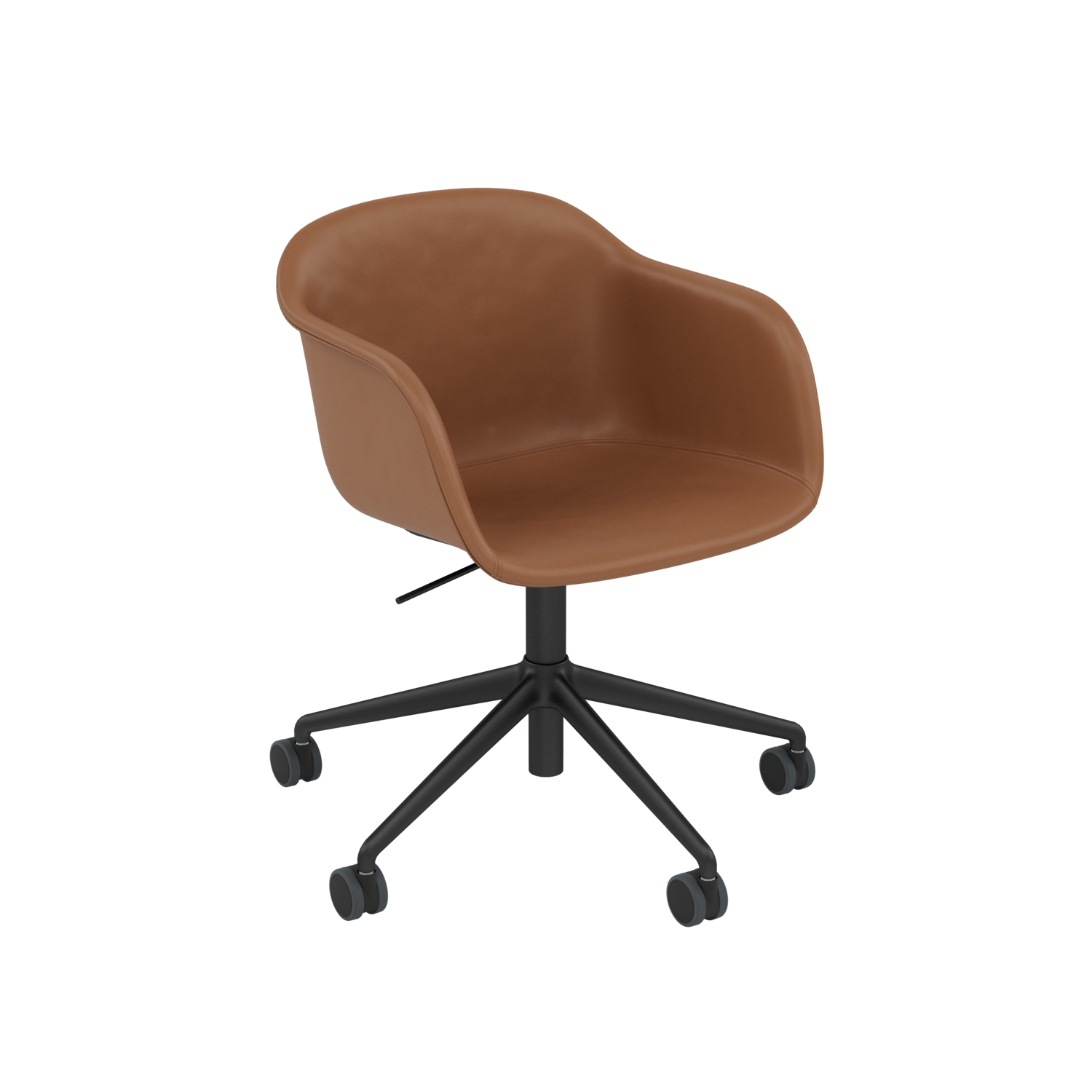 Muuto FIBER ARMCHAIR -käsinojatuoli pyörillä