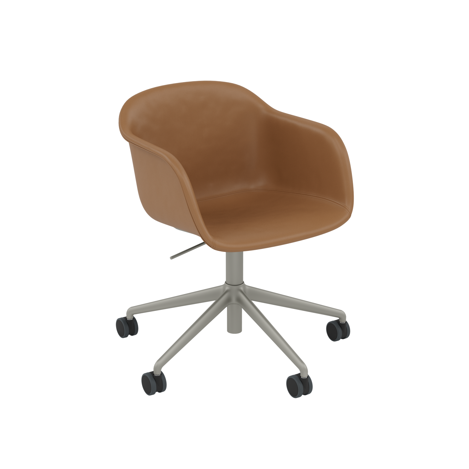 Muuto FIBER ARMCHAIR -käsinojatuoli pyörillä