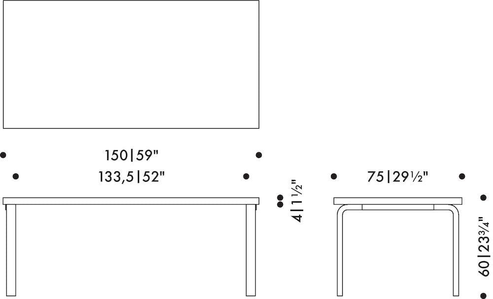 Artek 81A -lastenpöytä