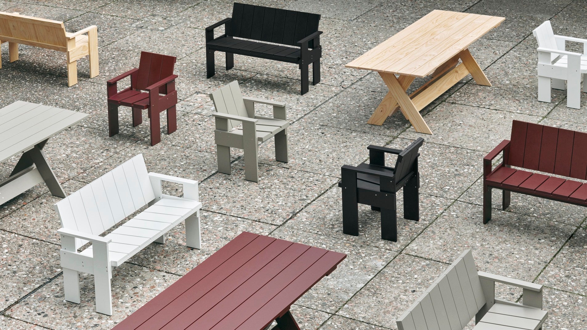 Hay CRATE DINING -pöytä