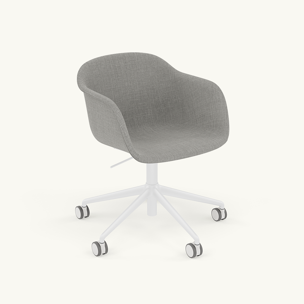Muuto FIBER ARMCHAIR -käsinojatuoli pyörillä