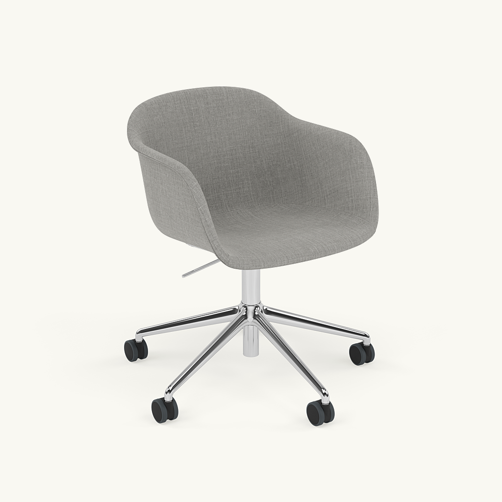 Muuto FIBER ARMCHAIR -käsinojatuoli pyörillä