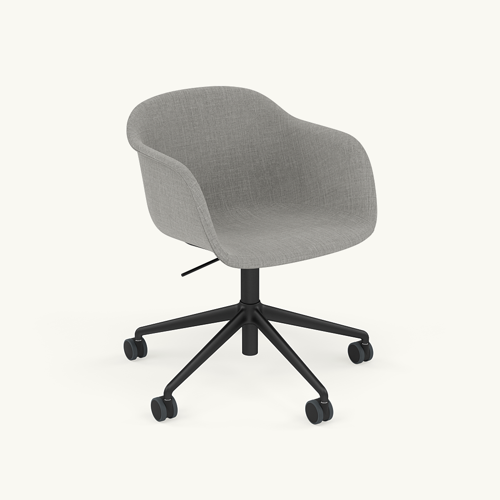 Muuto FIBER ARMCHAIR -käsinojatuoli pyörillä