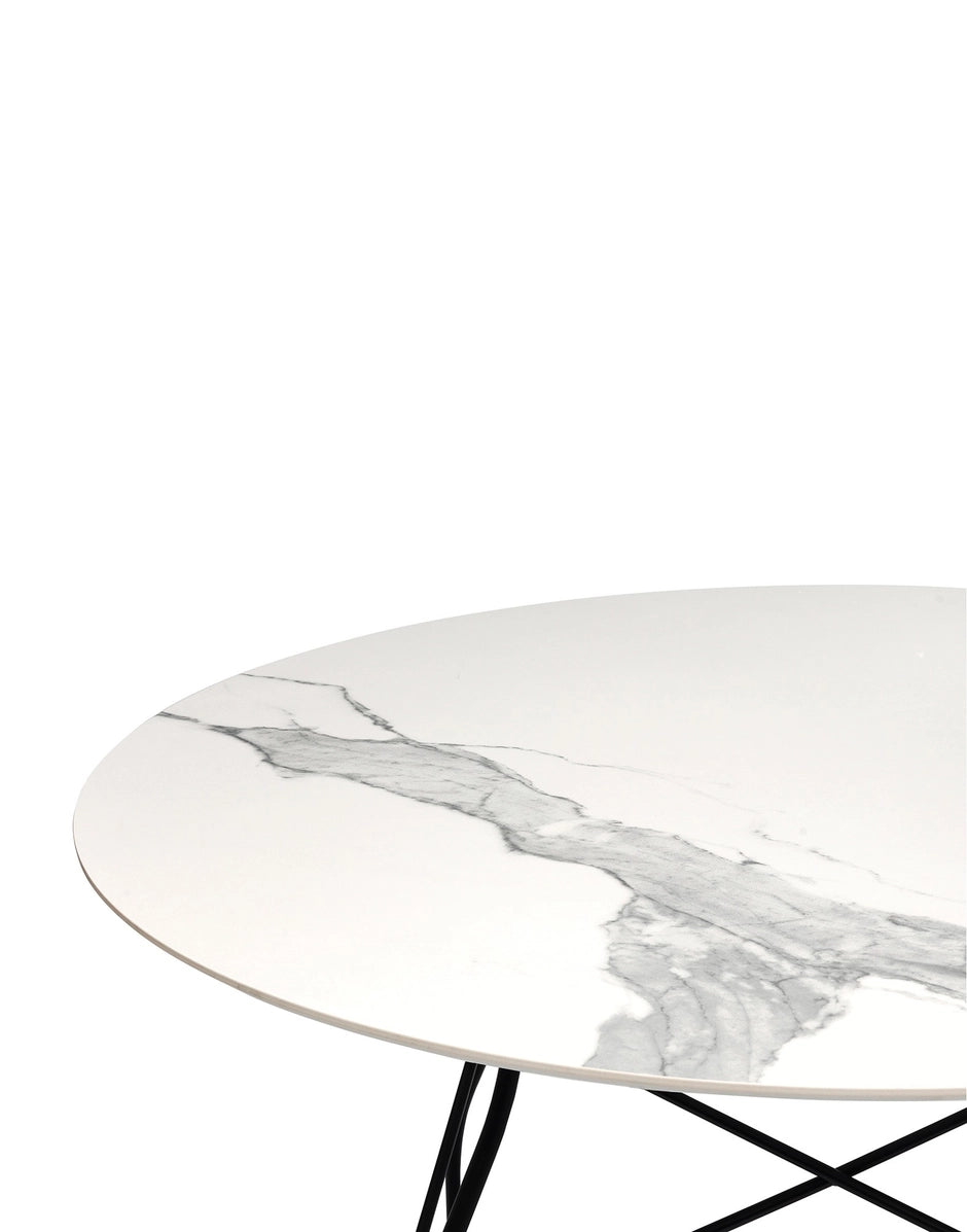 Kartell GLOSSY MARBLE ROUND -pöytä