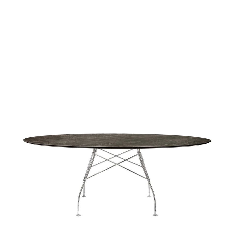 Kartell GLOSSY MARBLE OVAL -pöytä
