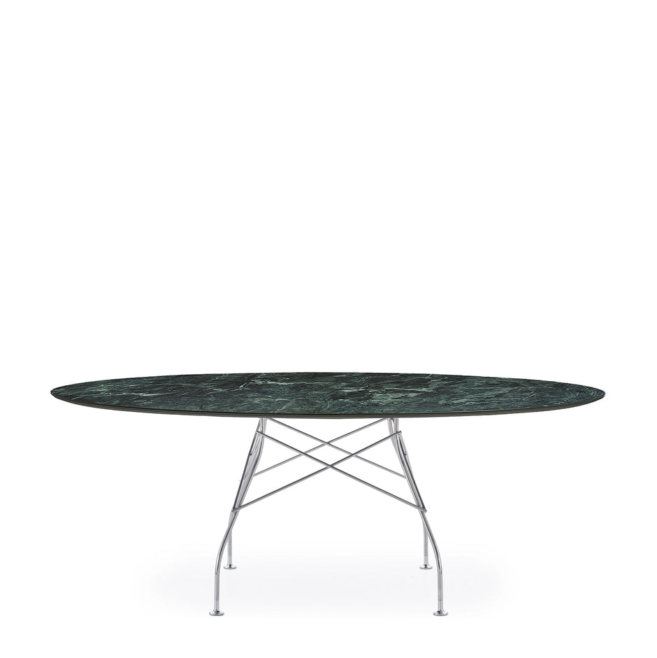 Kartell GLOSSY MARBLE OVAL -pöytä