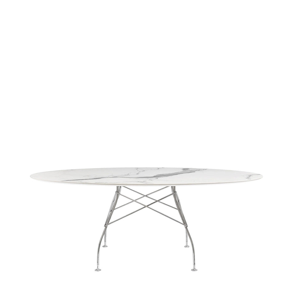 Kartell GLOSSY MARBLE OVAL -pöytä