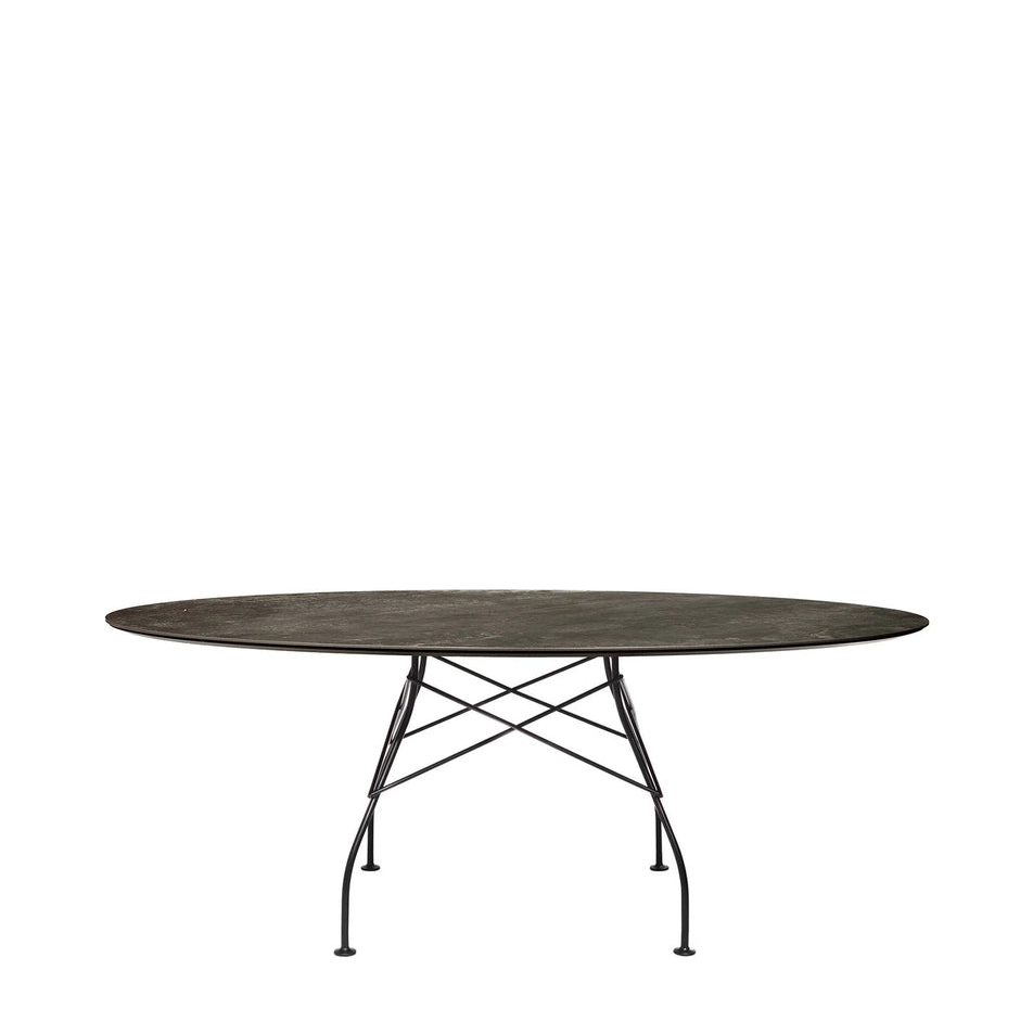 Kartell GLOSSY MARBLE OVAL -pöytä