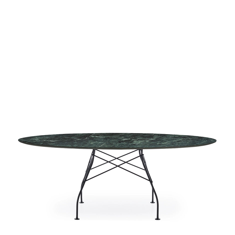 Kartell GLOSSY MARBLE OVAL -pöytä