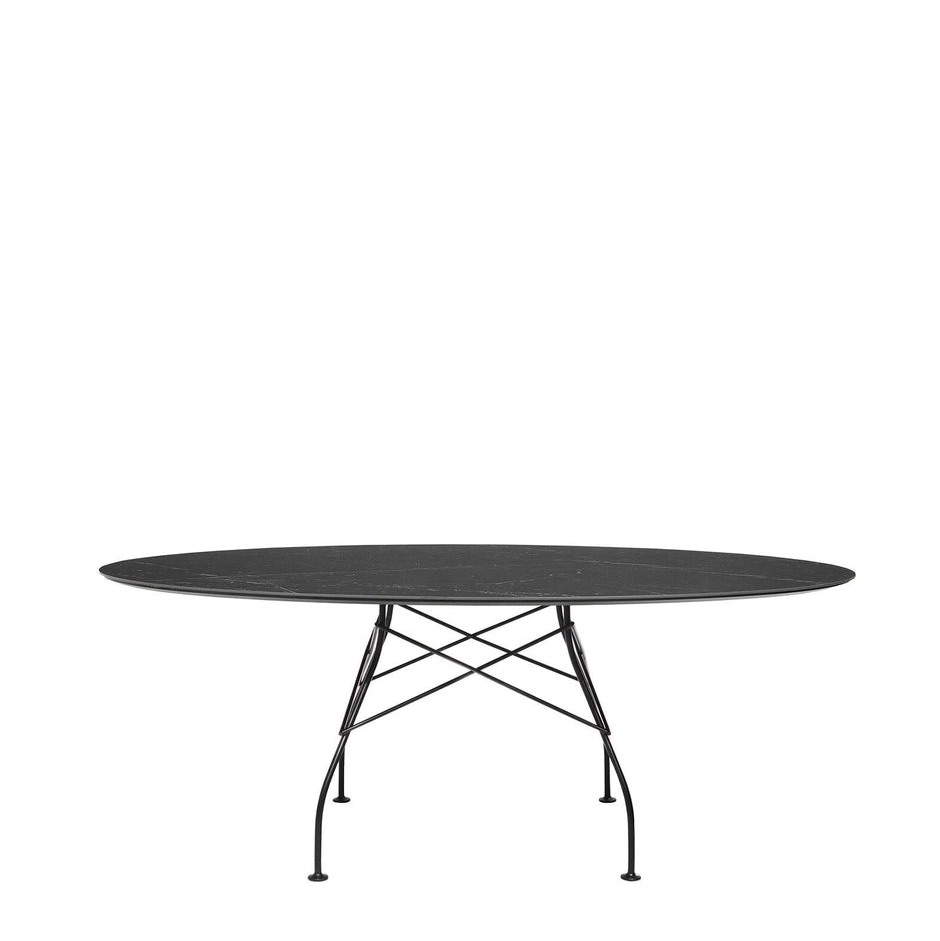 Kartell GLOSSY MARBLE OVAL -pöytä