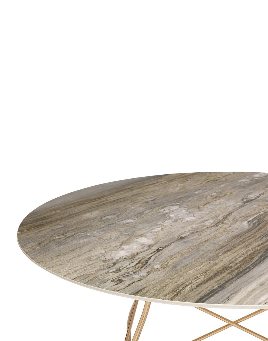 Kartell GLOSSY MARBLE OVAL -pöytä