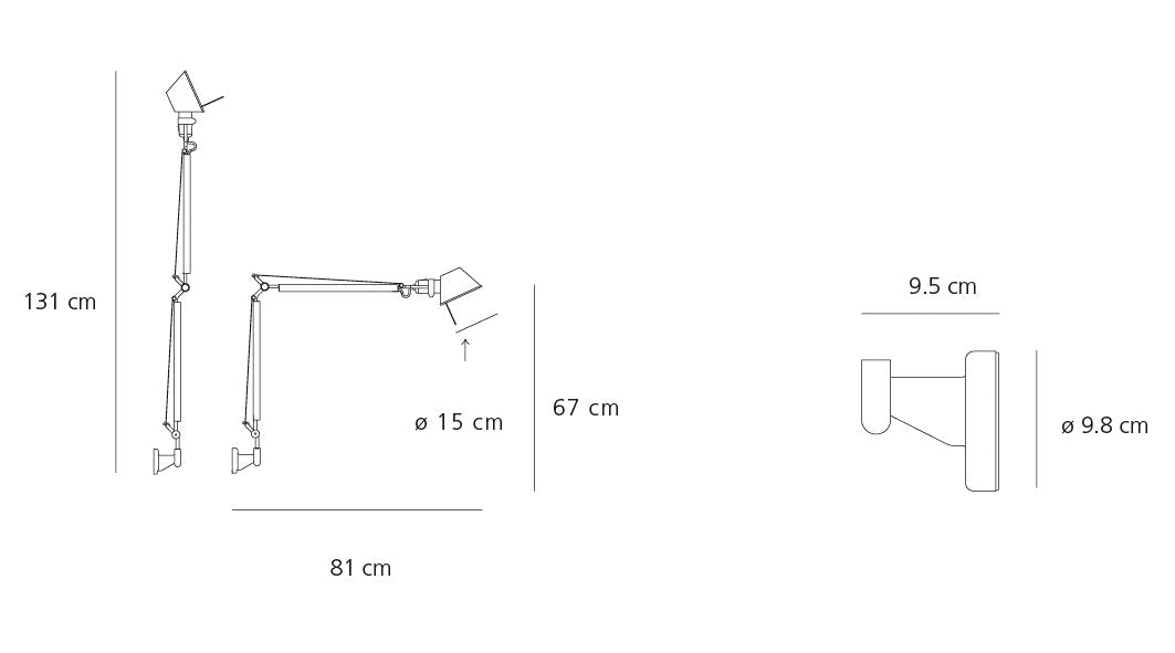 Artemide TOLOMEO -seinävalaisin