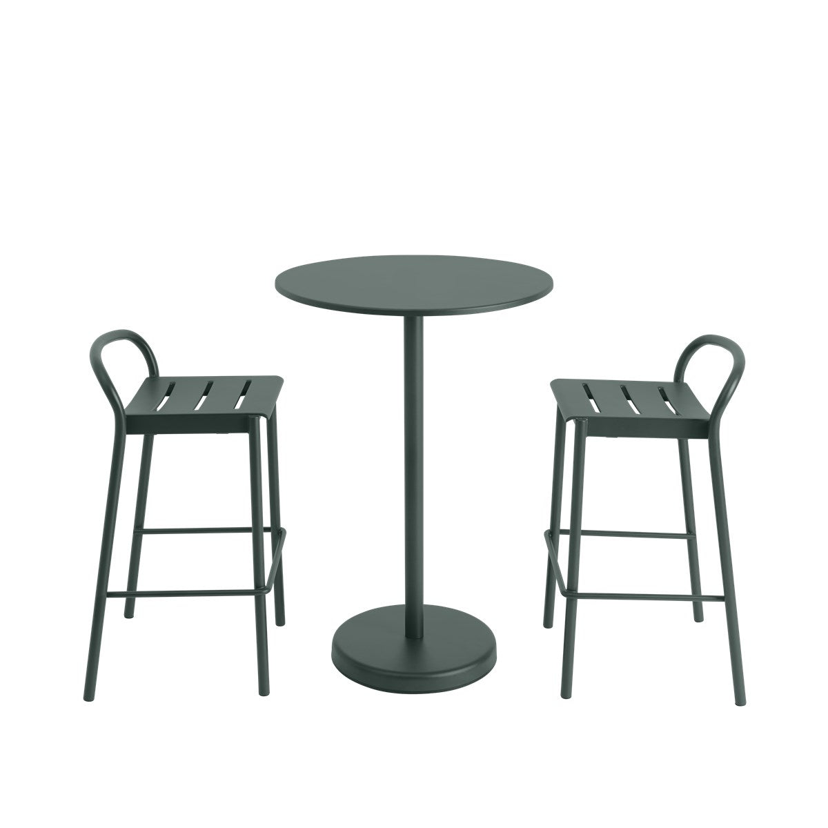 Muuto LINEAR STEEL CAFE TABLE -pöytä, pyöreä