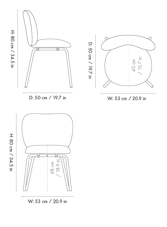 Ferm Living RICO -tuoli