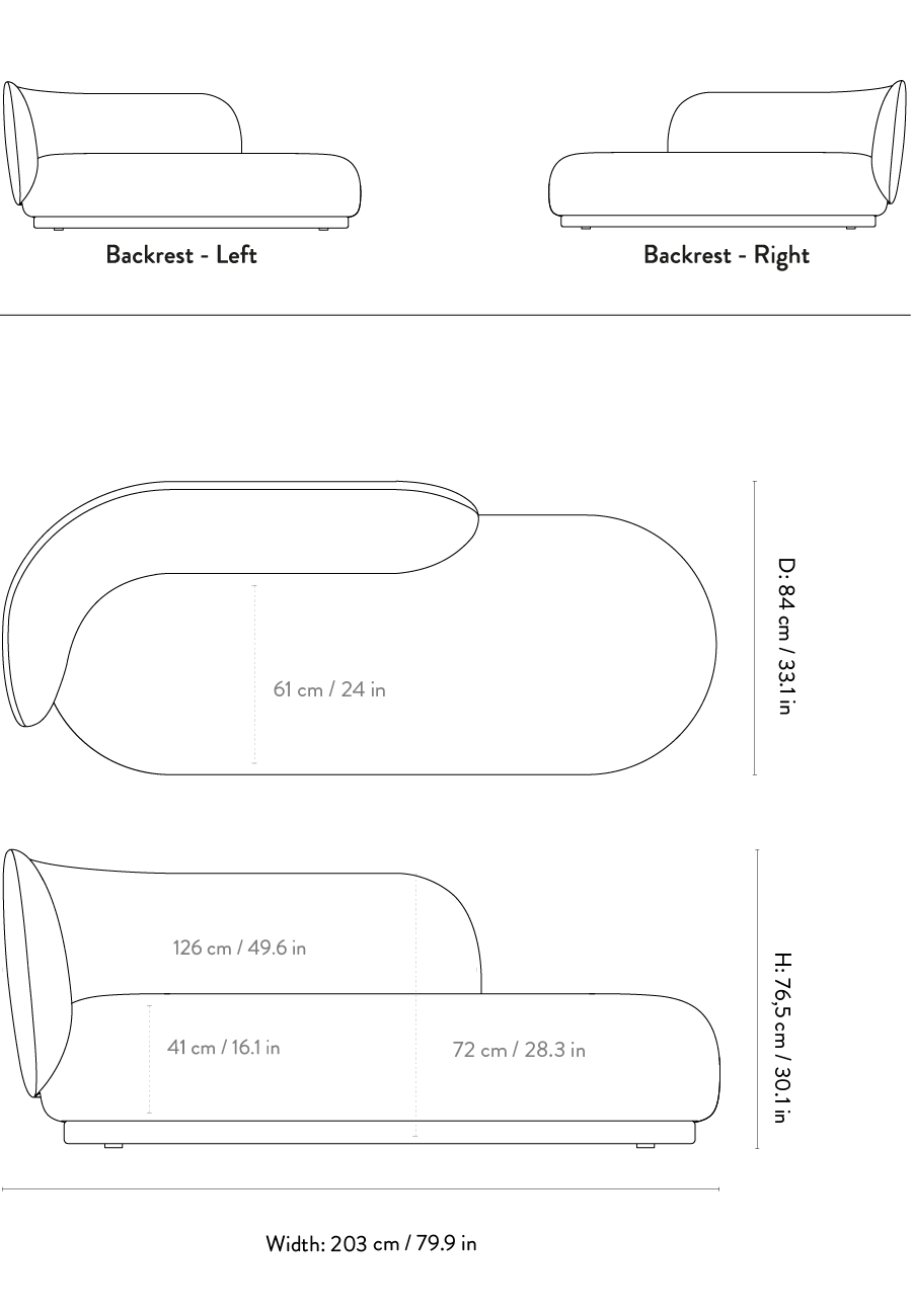 Ferm Living RICO -divaani