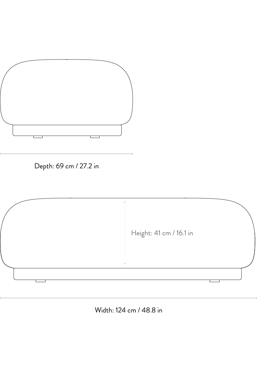Ferm Living RICO OTTOMAN -rahi