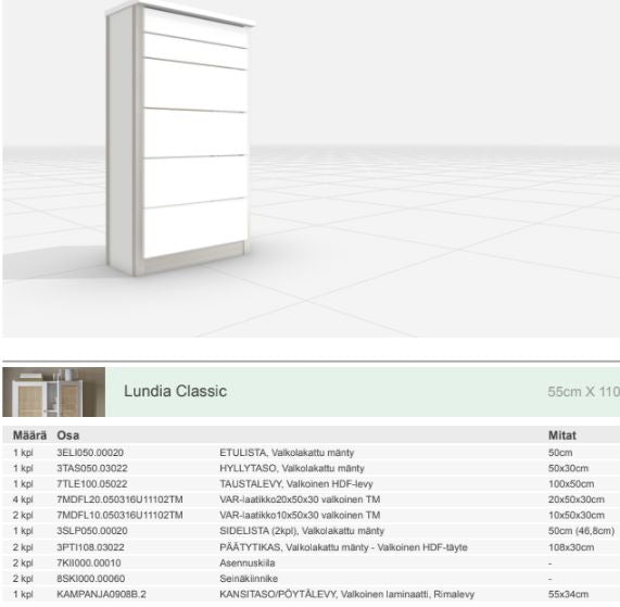Lundia CLASSIC -laatikosto