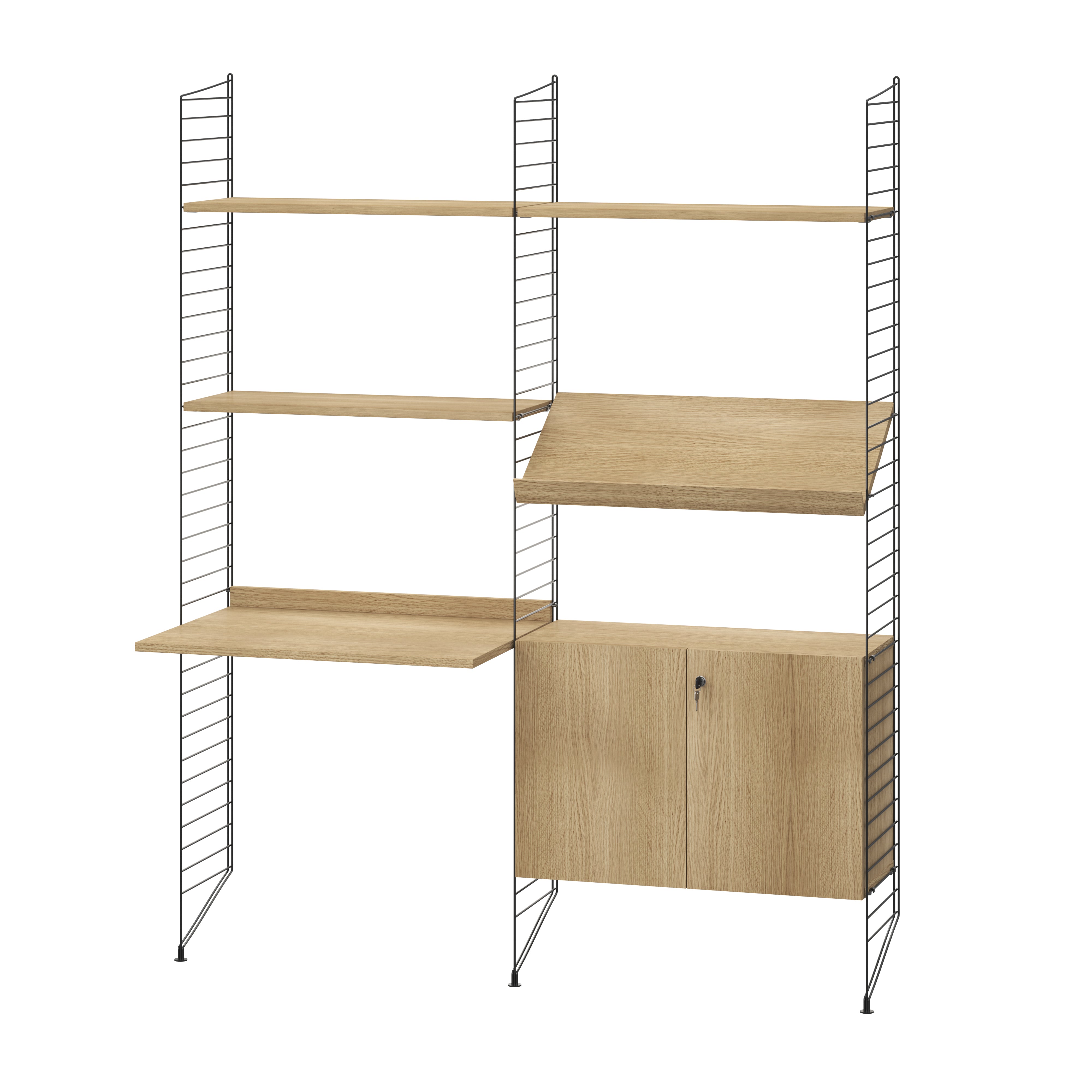 String System kaksiosainen työpistehylly, workspace I