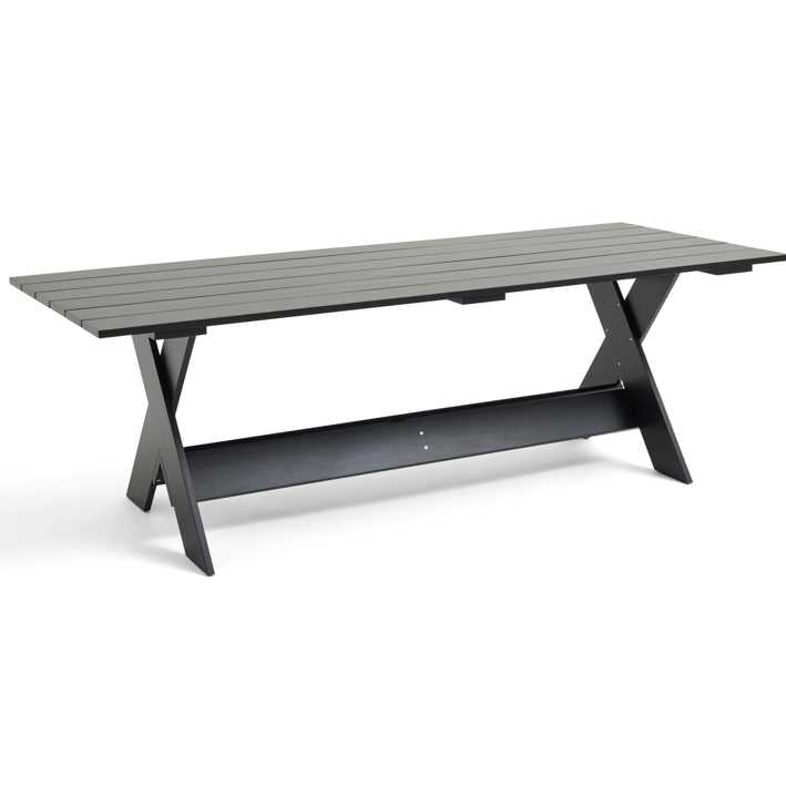 Hay CRATE DINING -pöytä, Black water-based lacquered pinewood, 230cm