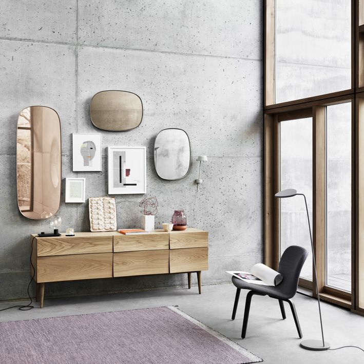 Muuto FRAMED -peili, S, taupe/clear