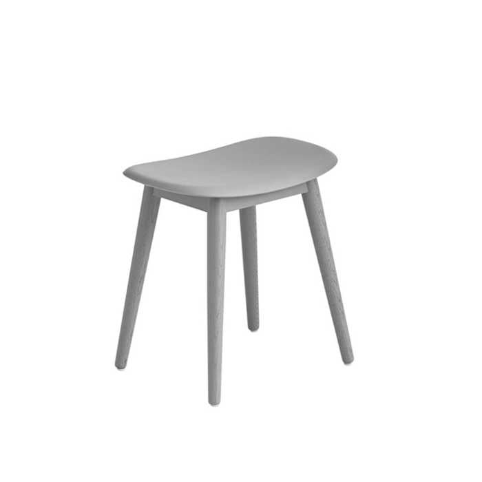 Muuto FIBER STOOL WOOD BASE -jakkara