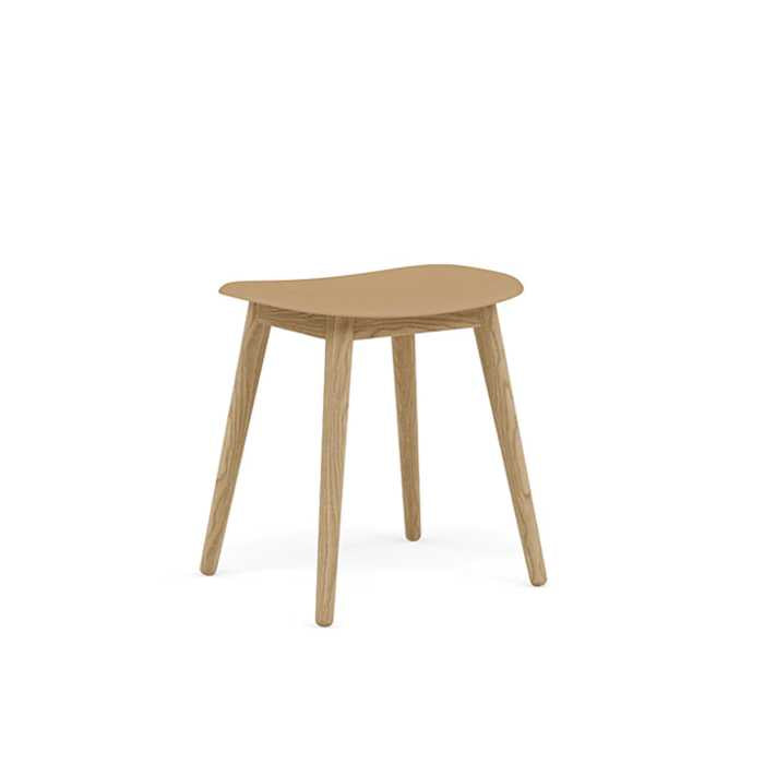 Muuto FIBER STOOL WOOD BASE -jakkara
