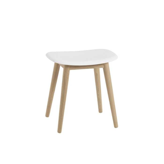 Muuto FIBER STOOL WOOD BASE -jakkara