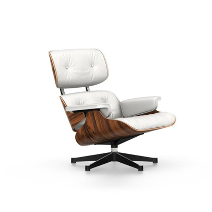 Vitra EAMES LOUNGE -nojatuoli ja OTTOMAN -rahi, palisander