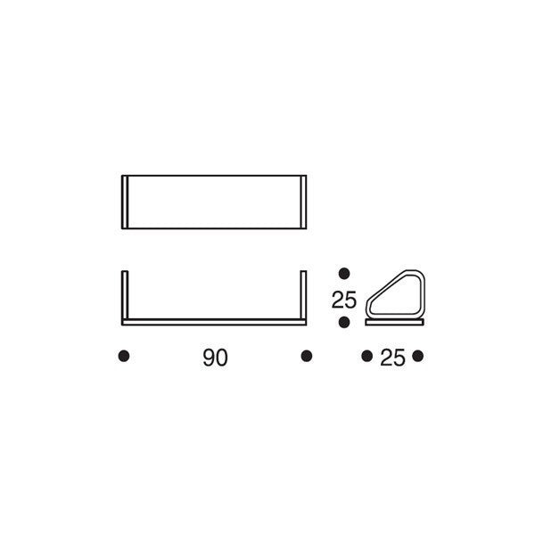 Artek 112B -seinähylly