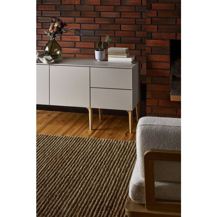 Lundia FUUGA -syvä senkki, matala cashmere, jalat