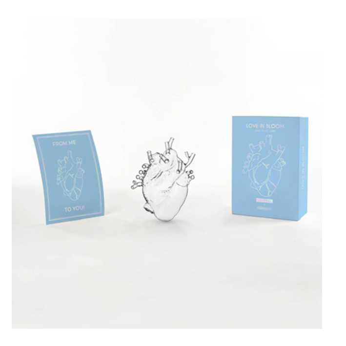 Seletti LOVE IN BLOOM GLASS -maljakko
