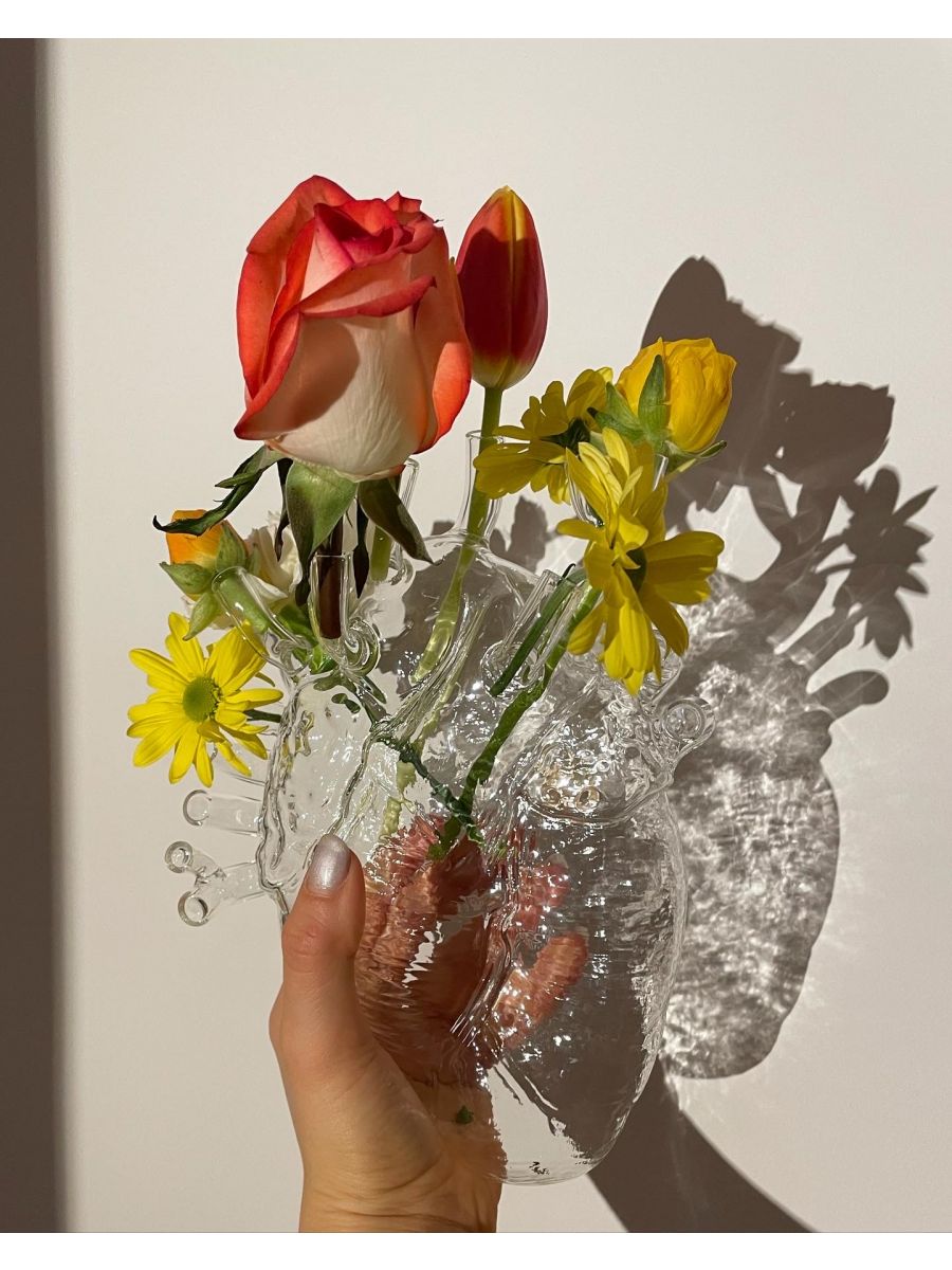 Seletti LOVE IN BLOOM GLASS -maljakko