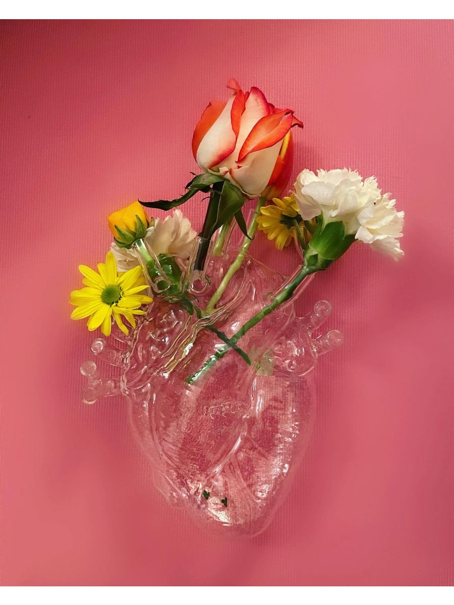 Seletti LOVE IN BLOOM GLASS -maljakko