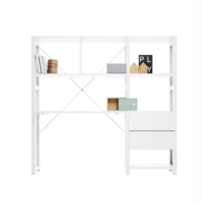 Lundia CLASSIC työpiste ulkonevalla tasolla