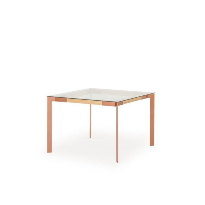 Muurame VIISTO -ruokapöytä, lasi/kupari