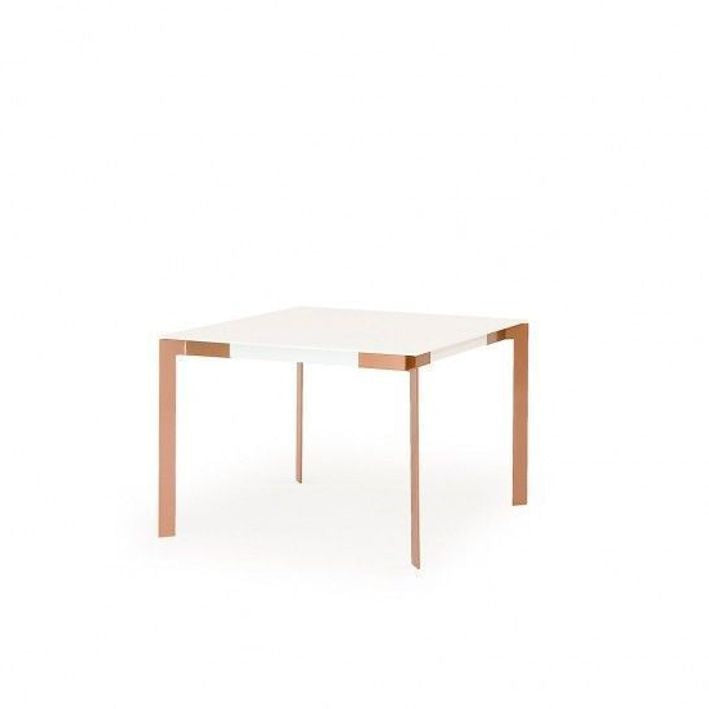 Muurame VIISTO ruokapöytä, pieni valkoinen kupari