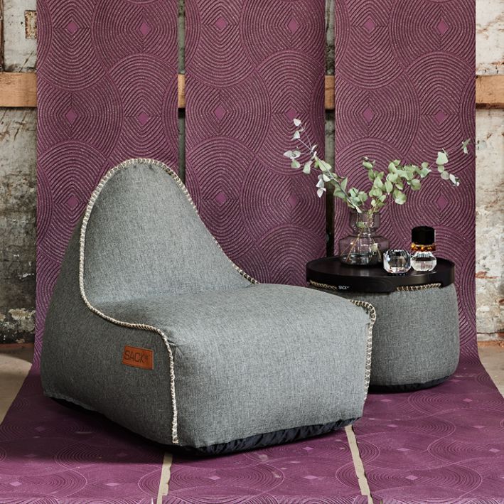 Sackit COBANA LOUNGE -säkkituoli ja POUF -rahi
