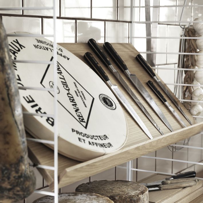 String system puinen lehtihylly 58x30cm