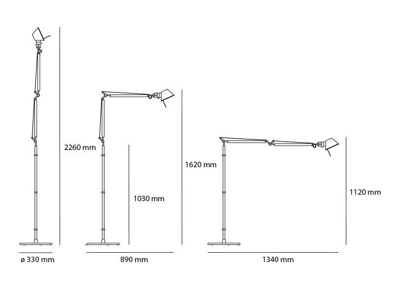 Artemide TOLOMEO -lattiavalaisin