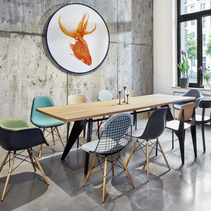 Vitra Wire DKW -tuoli, pehmustettu