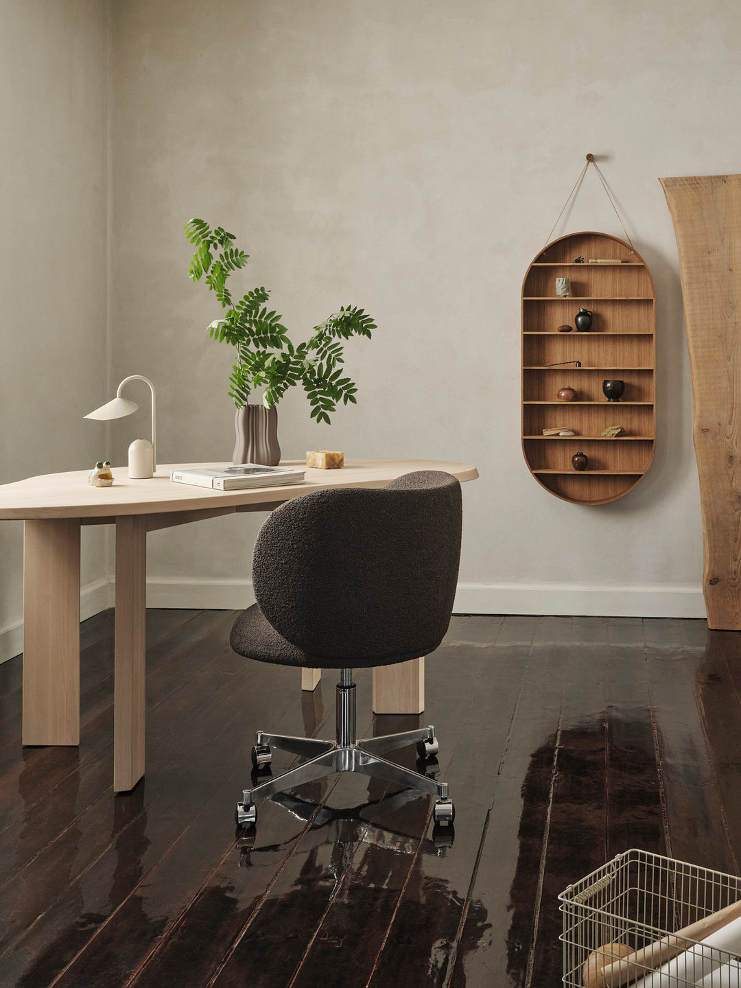 Ferm Living RICO DINING-työtuoli, kääntyvä