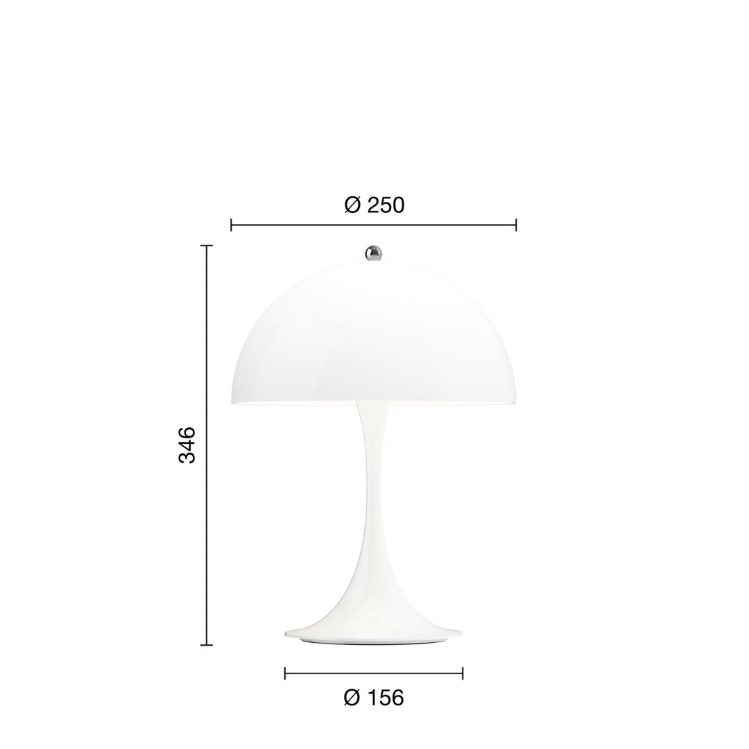 Louis Poulsen PANTHELLA 250 PORTABLE V3 -ladattava valaisin