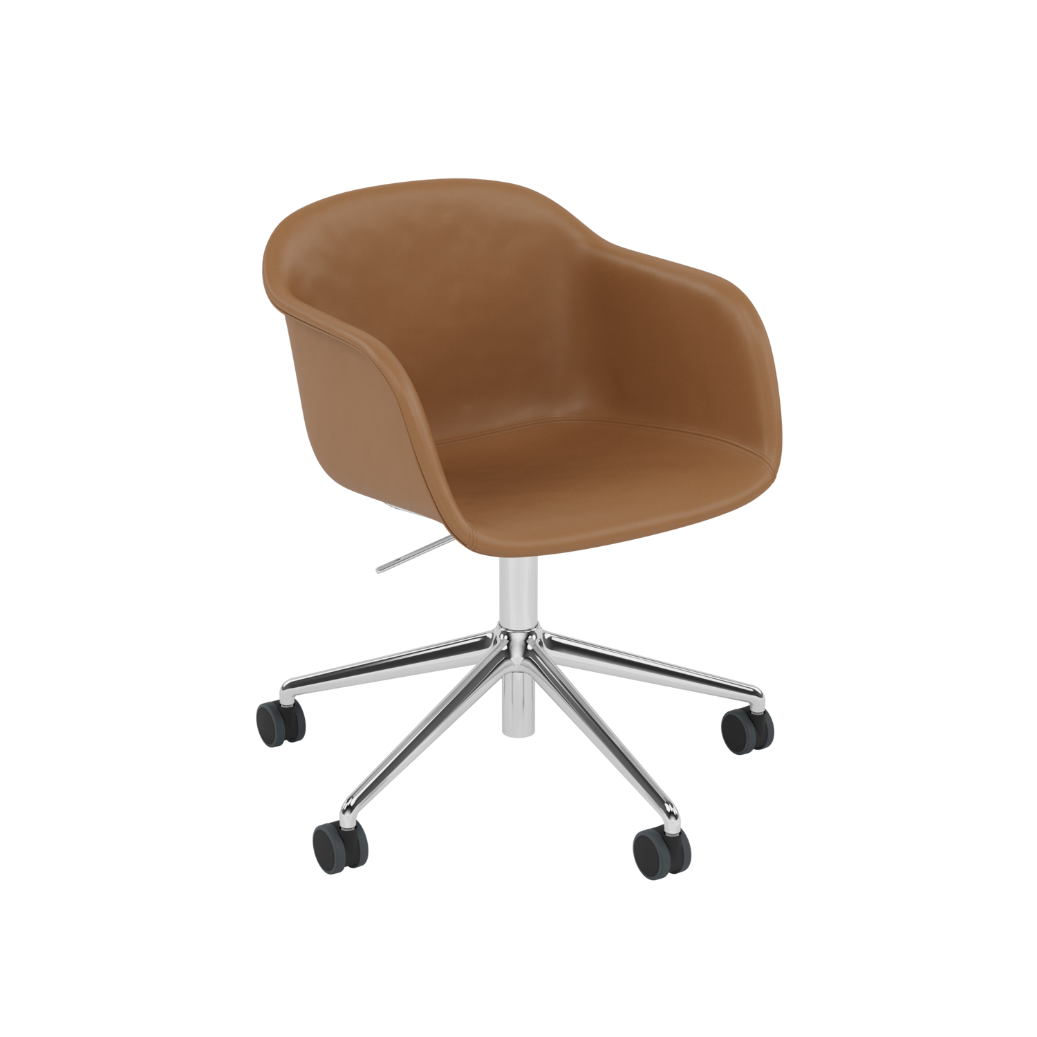 Muuto FIBER ARMCHAIR -käsinojatuoli pyörillä