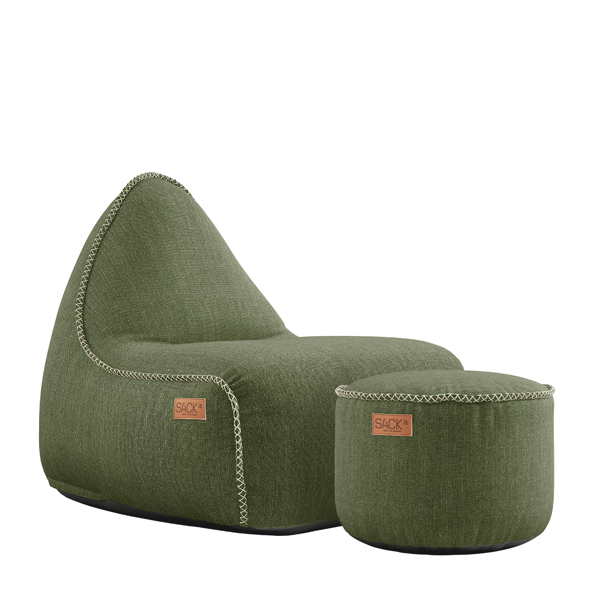 Sackit COBANA LOUNGE -säkkituoli  ja POUF -rahi