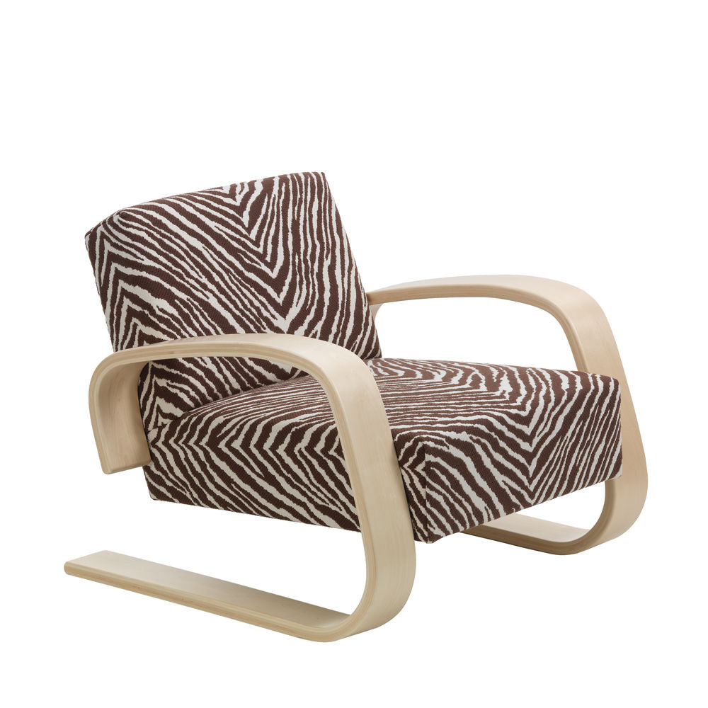 Artek 400 ''TANKKI'' -nojatuoli, Zebra ruskea-valkoinen