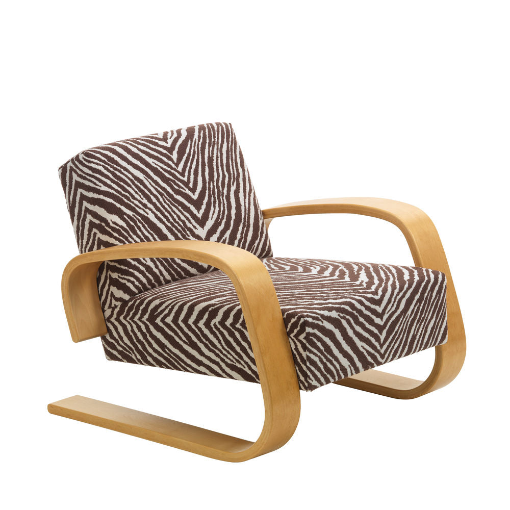 Artek 400 ''TANKKI'' -nojatuoli, Zebra ruskea-valkoinen