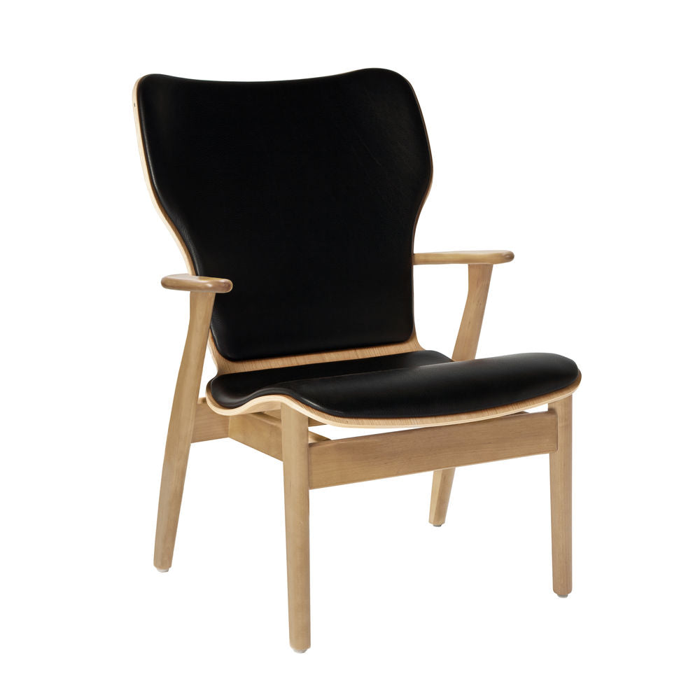 Artek DOMUS LOUNGE -nojatuoli, nahkaverhoiltu